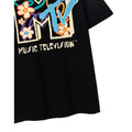 Black - Back - MTV Unisex Adult Flowers T-Shirt