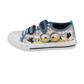 Navy-Blue-White - Back - Minions Childrens-Kids Bob Touch Fastening Trainers