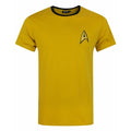 Yellow - Front - Star Trek Mens Uniform Command Medical Security T-Shirt