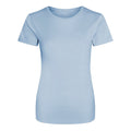 Sky Blue - Front - AWDis Just Cool Womens-Ladies Sports Plain T-Shirt