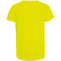 Neon Yellow - Back - SOLS Childrens-Kids Sporty Unisex Short Sleeve T-Shirt