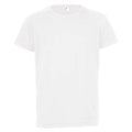 White - Front - SOLS Childrens-Kids Sporty Unisex Short Sleeve T-Shirt