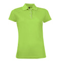 Apple Green - Front - SOLS Womens-Ladies Performer Short Sleeve Pique Polo Shirt