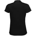 Black - Side - SOLS Womens-Ladies Performer Short Sleeve Pique Polo Shirt