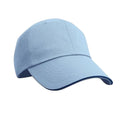 Sky Blue-Navy - Front - Result Unisex Herringbone Contrast Colour Sandwich Peak Baseball Cap