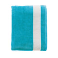 Turquoise-White - Front - SOLS Lagoon Cotton Beach Towel