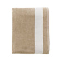 Beige-White - Front - SOLS Lagoon Cotton Beach Towel