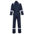 Navy - Back - Portwest Mens Bizflame Flame Resistant Work Overall-Coverall
