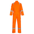 Orange - Back - Portwest Mens Bizflame Flame Resistant Work Overall-Coverall