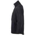 Black - Side - SOLS Mens Race Full Zip Water Repellent Softshell Jacket