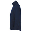 French Navy - Side - SOLS Mens Race Full Zip Water Repellent Softshell Jacket