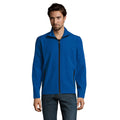 Royal Blue - Back - SOLS Mens Race Full Zip Water Repellent Softshell Jacket