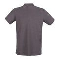 Charcoal - Back - Henbury Mens Modern Fit Cotton Pique Polo Shirt