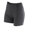 Black - Front - Spiro Womens-Ladies Impact Softex Quick Dry Shorts
