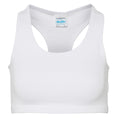 Arctic White - Front - AWDis Just Cool Womens-Ladies Sleeveless Girlie Sports Crop Top