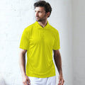 Sun Yellow - Back - AWDis Just Cool Mens Smooth Short Sleeve Polo Shirt