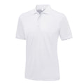 Arctic White - Front - AWDis Just Cool Mens Smooth Short Sleeve Polo Shirt