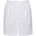 Arctic White - Side - AWDis Just Cool Childrens-Kids Sport Shorts