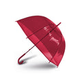 Red - Front - Kimood Automatic Opening Transparent Dome Umbrella