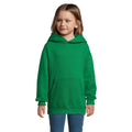 Kelly Green - Back - SOLS Childrens-Kids Slam Hooded Sweatshirt