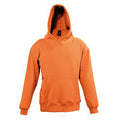 Orange - Front - SOLS Childrens-Kids Slam Hooded Sweatshirt