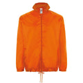 Orange - Front - SOLS Unisex Shift Showerproof Windbreaker Jacket