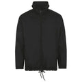 Black - Front - SOLS Unisex Shift Showerproof Windbreaker Jacket