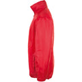 Red - Side - SOLS Unisex Shift Showerproof Windbreaker Jacket