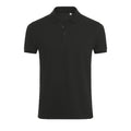 Black - Front - SOLS Mens Phoenix Short Sleeve Pique Polo Shirt