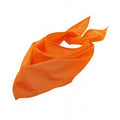Orange - Front - SOLs Unisex Plain Bandana