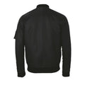 Black - Back - SOLS Unisex Rebel Fashion Bomber Jacket