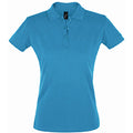 Aqua - Front - SOLS Womens-Ladies Perfect Pique Short Sleeve Polo Shirt