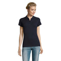 French Navy - Side - SOLS Womens-Ladies Perfect Pique Short Sleeve Polo Shirt