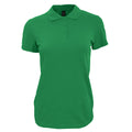 Kelly Green - Front - SOLS Womens-Ladies Perfect Pique Short Sleeve Polo Shirt