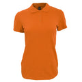 Orange - Front - SOLS Womens-Ladies Perfect Pique Short Sleeve Polo Shirt