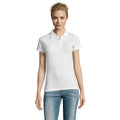 White - Back - SOLS Womens-Ladies Perfect Pique Short Sleeve Polo Shirt