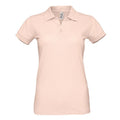 Creamy Pink - Front - SOLS Womens-Ladies Perfect Pique Short Sleeve Polo Shirt