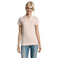Creamy Pink - Back - SOLS Womens-Ladies Perfect Pique Short Sleeve Polo Shirt