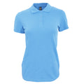 Sky Blue - Front - SOLS Womens-Ladies Perfect Pique Short Sleeve Polo Shirt