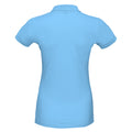 Sky Blue - Back - SOLS Womens-Ladies Perfect Pique Short Sleeve Polo Shirt