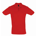 Red - Front - SOLS Mens Perfect Pique Short Sleeve Polo Shirt