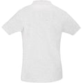 Ash - Back - SOLS Mens Perfect Pique Short Sleeve Polo Shirt
