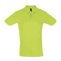 Apple Green - Front - SOLS Mens Perfect Pique Short Sleeve Polo Shirt