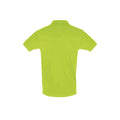 Apple Green - Back - SOLS Mens Perfect Pique Short Sleeve Polo Shirt