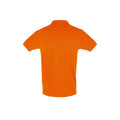 Orange - Back - SOLS Mens Perfect Pique Short Sleeve Polo Shirt