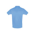 Sky Blue - Back - SOLS Mens Perfect Pique Short Sleeve Polo Shirt