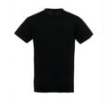 Deep Black - Back - SOLS Mens Regent Short Sleeve T-Shirt
