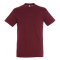 Burgundy - Back - SOLS Mens Regent Short Sleeve T-Shirt