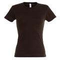 Chocolate - Front - SOLS Womens-Ladies Miss Short Sleeve T-Shirt
