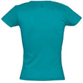 Duck Blue - Back - SOLS Womens-Ladies Miss Short Sleeve T-Shirt